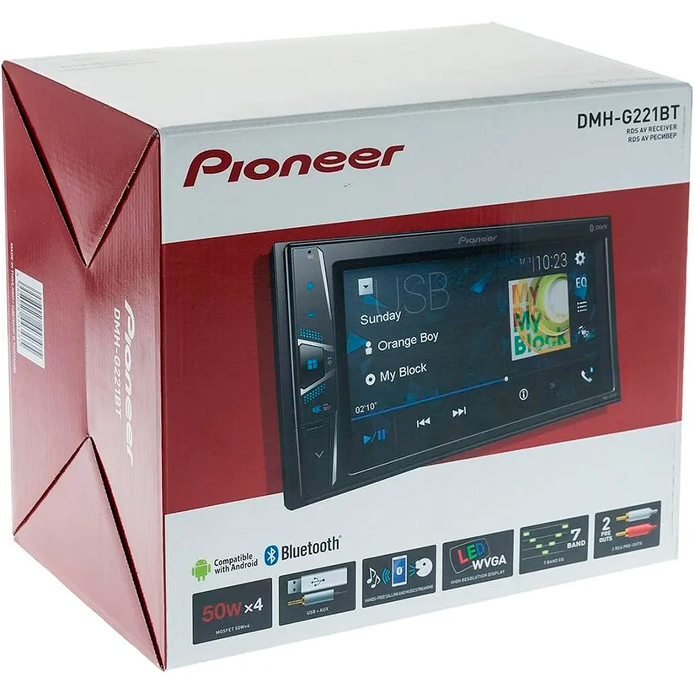 Автомагнитола Pioneer DMH-G221BT [99481] - фото 6