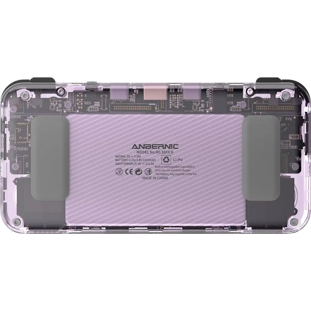 Ретро ігрова приставка Anbernic RG35XX H 64GB Transparent Purple [102941] - фото 3
