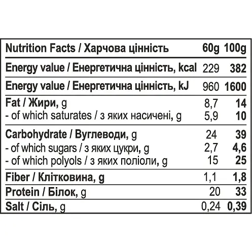 Батончик Progress Nutrition Protein Bar Caramel Cream 60 г - фото 2