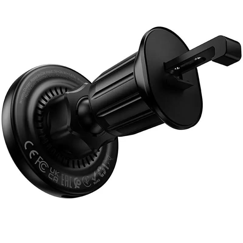Автотримач з БЗП Borofone BH224 Flash 15W (air outlet) Black - фото 3