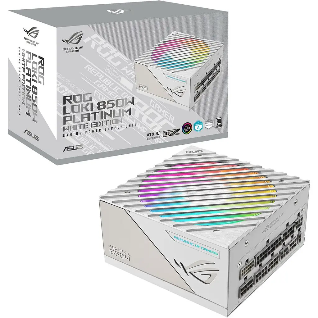Блок живлення Asus SFX 850W Asus ROG Loki SFX-L 850W Platinum White Edition (90YE00N2-B0NA00) [100096] - фото 12