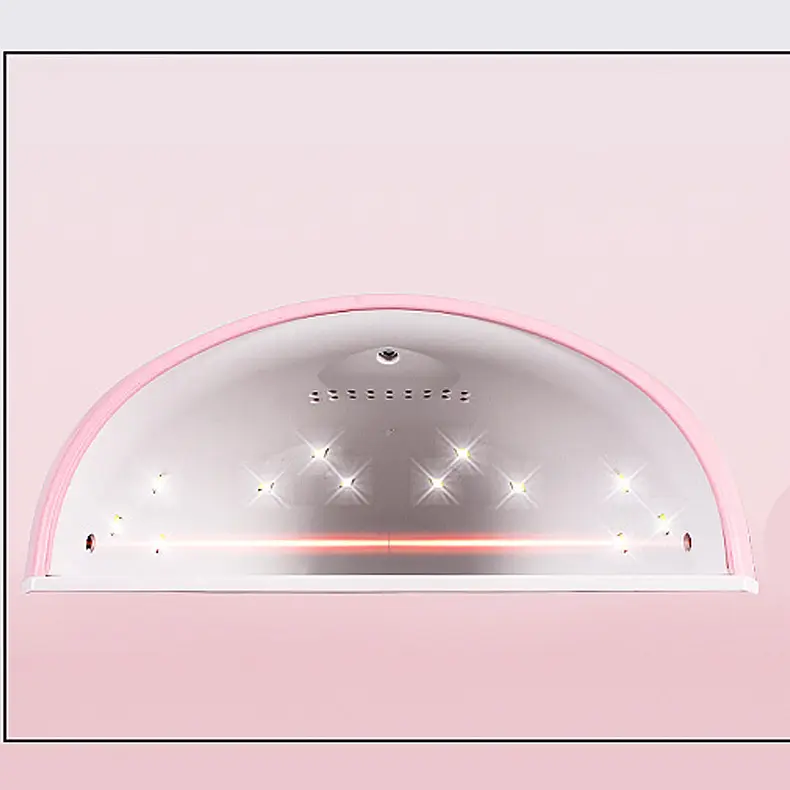 Лампа для сушіння нігтів манікюру та педикюру Beauty Nail Led Lamp 258FD компактна з UV світлом на 36w - фото 5