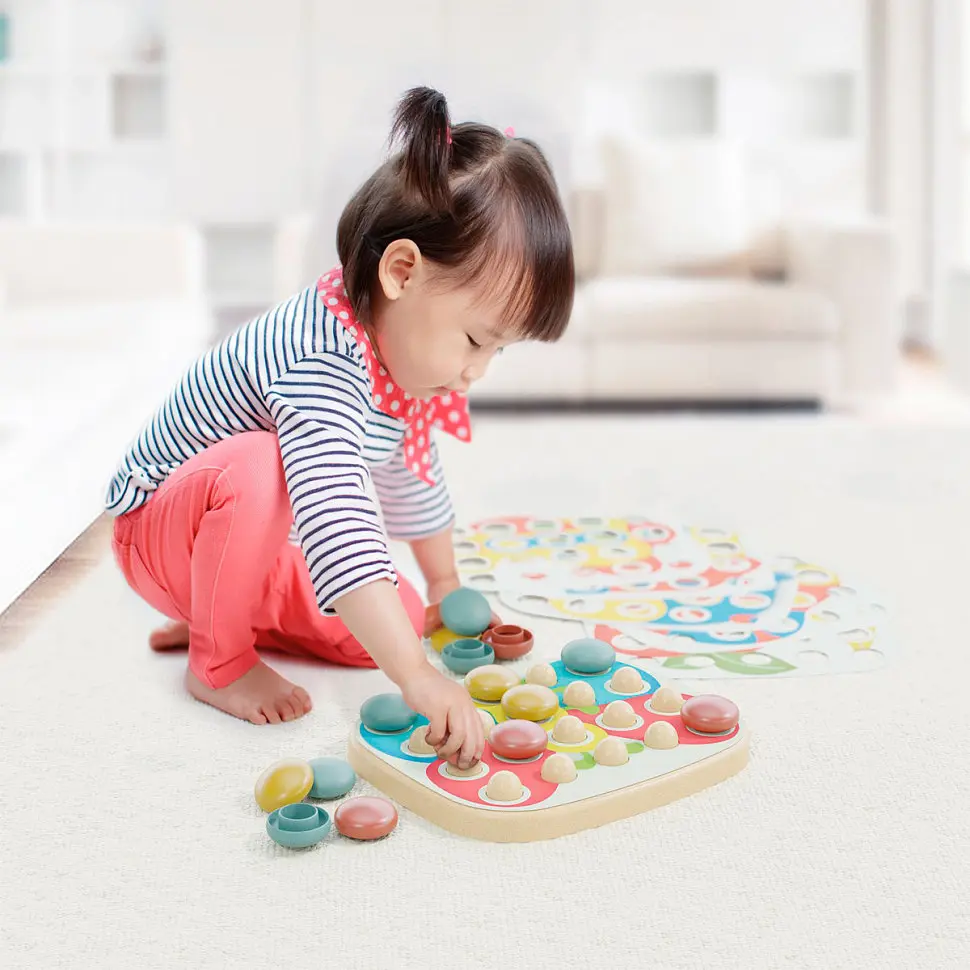 Набір для занять мозаїкою Quercetti Fantacolor Baby 84405-Q, серія «Play Bio» - фото 4