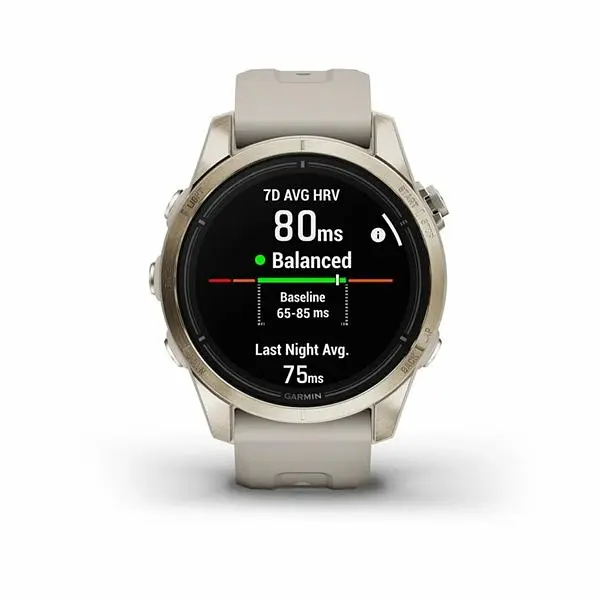 Смарт-годинник Garmin Epix Pro Gen 2 Sapphire 42mm Soft Gold w. Light S. Band (010-02802-10/11) - фото 6