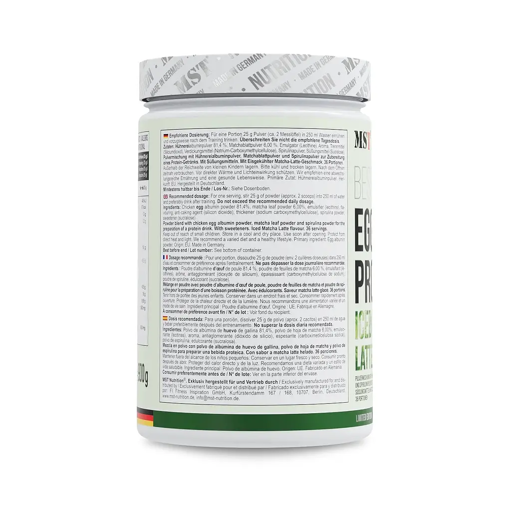 Протеїн Best Egg Protein, 900 грам - Матча латте MST Nutrition vit0004116 - фото 3