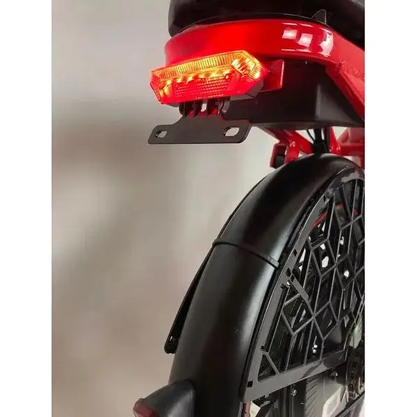 Електровелосипед Minako V4 PRO двомісний 500W/60V/18Ah із заднім амортизатором червоний - фото 14