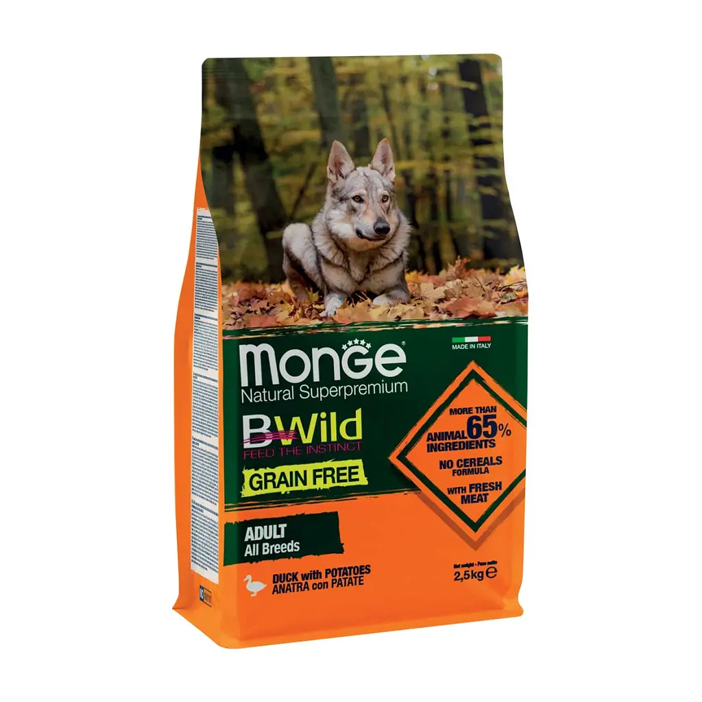 Сухий корм для собак Monge Dog Bwild Gr.Free качка 2.5 кг (8009470004732)