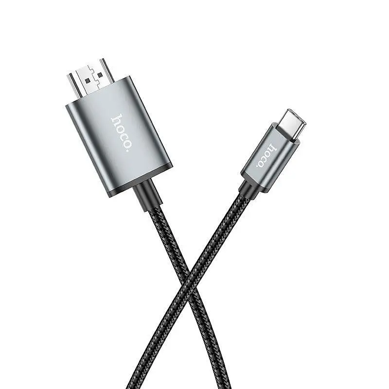 Кабель конвертер Type-C to HDMI - Hoco UA27 HD on-screen cable - фото 4