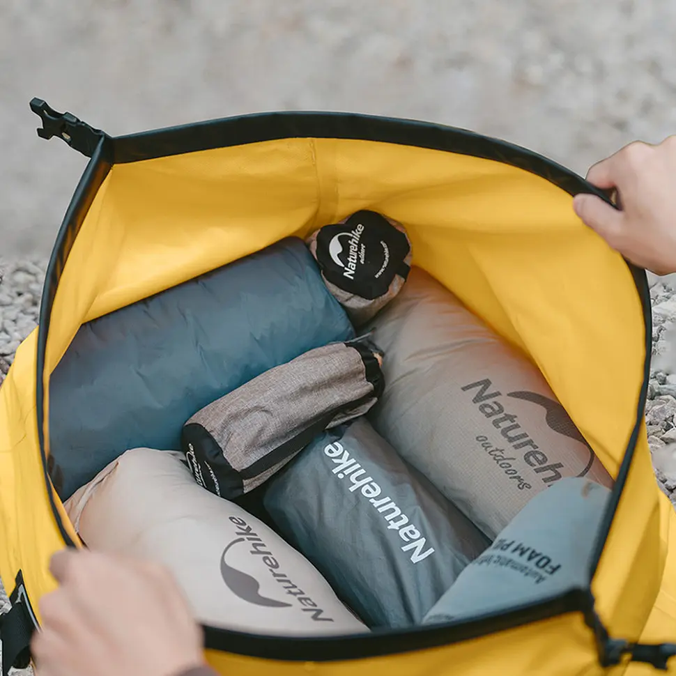 Водонепроникна дорожня сумка Naturehike CNK2450XB015, 60 л, жовта - фото 8