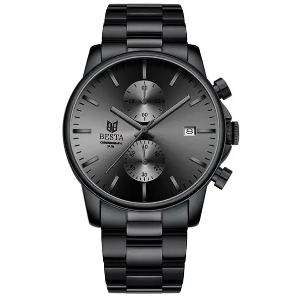 Наручний годинник чоловічий Besta Mars Black Чорний (3093) - фото 3