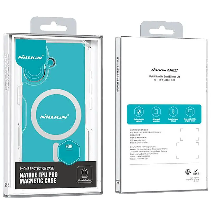 TPU чохол Nillkin Nature Pro Magnetic для Apple iPhone 17 (6.3) Безбарвний (прозорий) - фото 8