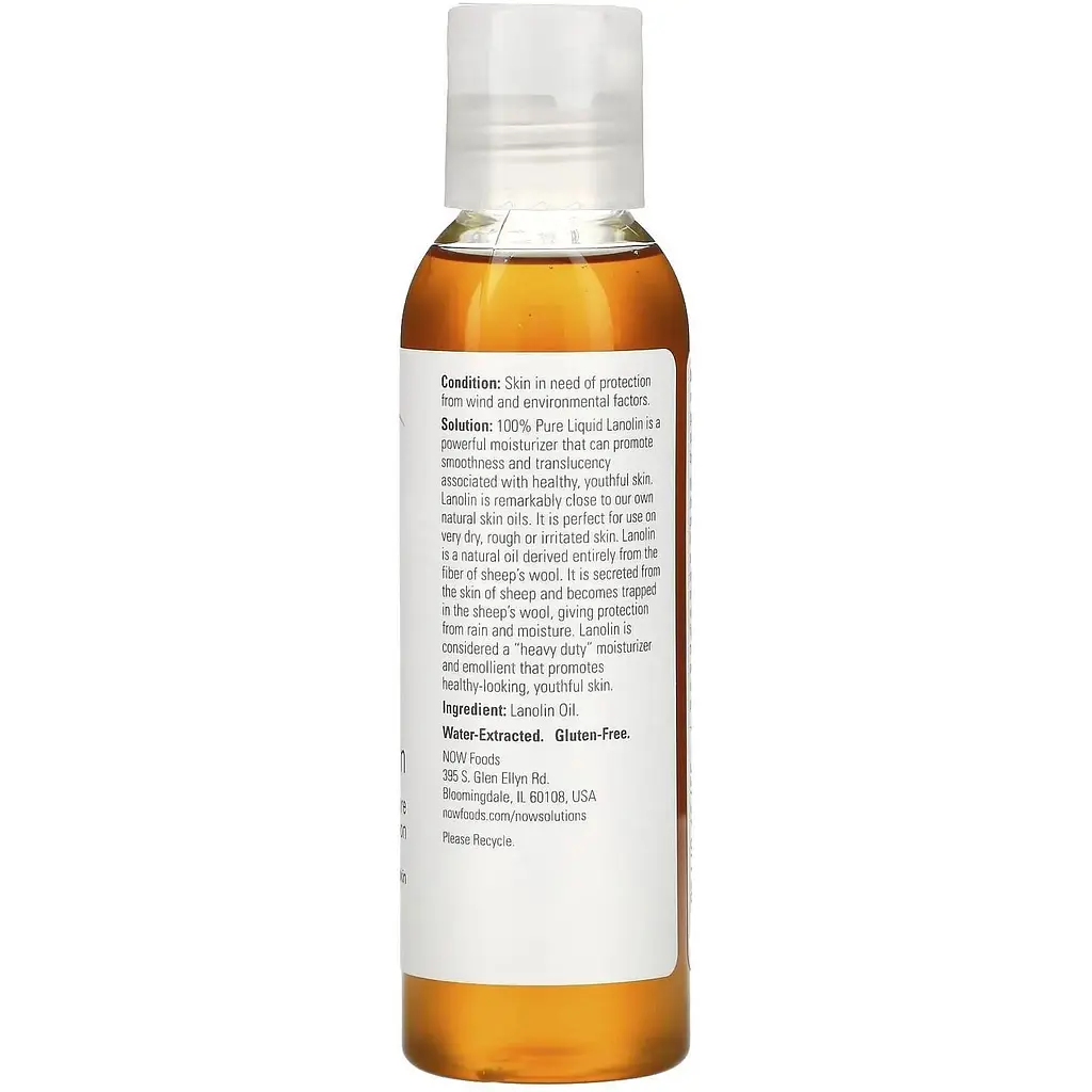 Ланолин жидкий Now Foods Liquid Lanolin Solutions 118 мл - фото 2