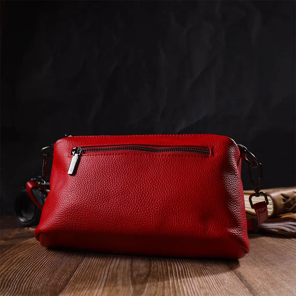 Жіноча шкіряна сумка Vintage 27х12х9.5 см sum0022702 - фото 8