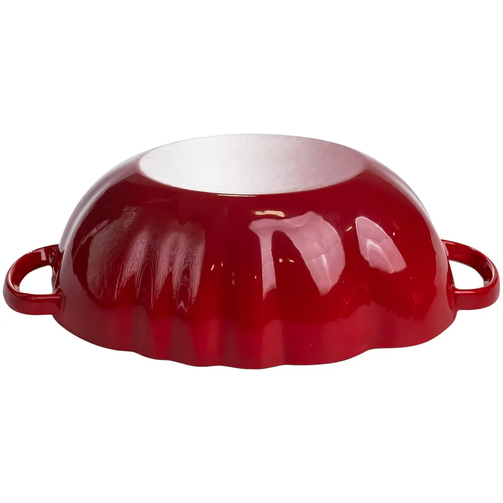 Каструля чавунна емальована Iron Tomato 2,5 л, червоний Yongkang HP-FLG-20 RED - фото 8