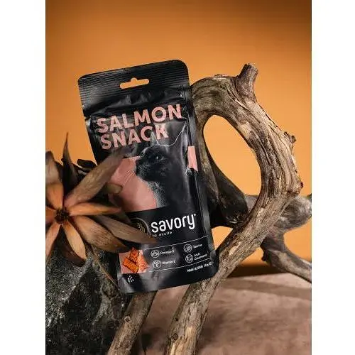 Хрумкі ласощі Savory Snack Подушечки для вибагливих котів з лососем 60 г - фото 7