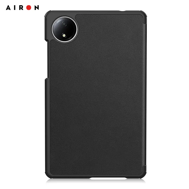 Чехол AIRON Premium для Xiaomi Redmi Pad SE 8.7" 2024 с защитной пленкой и салфеткой Black - фото 3