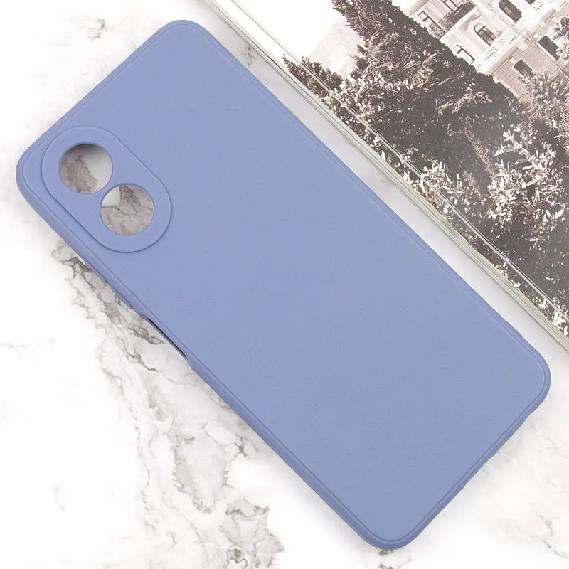 Силіконовий чохол Candy Full Camera для Oppo A58 4G Блакитний / Mist blue - фото 2