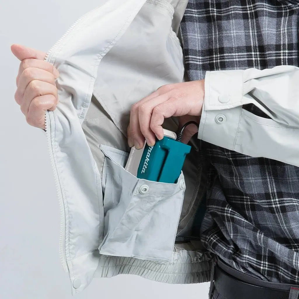 Куртка акумуляторна з вентиляцією Makita DFJ405ZM (LXT, CXT, без акумуляторів та зарядного пристрою) - фото 6