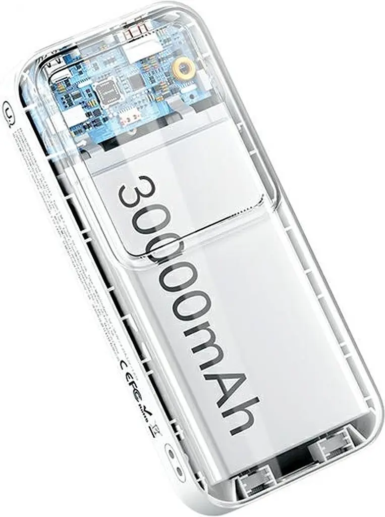 Зовнішній акумулятор Power Bank USAMS US-CD213 30000mAh 20W Black (6958444907581) - фото 3