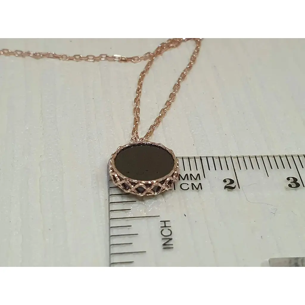 Золоте кольє Favoritum з агатом. 811431_3Ч 40 - фото 4