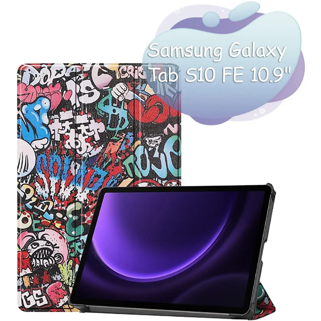 Чохол до планшета BeCover Smart Case Samsung Galaxy Tab S10 FE (SM-X520/SM-X526) 10.9" Graffiti (713285) - фото 2