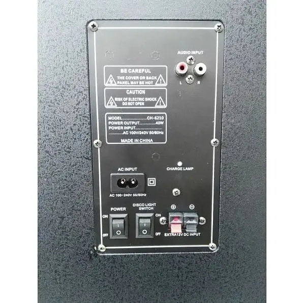 Акумуляторна акустична система XPRO CH-6210 колонка валіза 60Вт USB SD FM радіо Bluetooth 1 радіомікрофон ДУ - фото 2