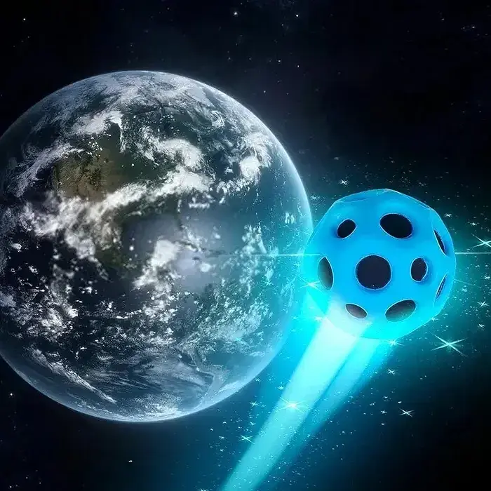 Антигравітаційний м'яч Like Sun Gravity Ball 7 см силіконовий м'яч-стрибунець антистрес для дітей і дорослих синій (SKU-191.2) - фото 3
