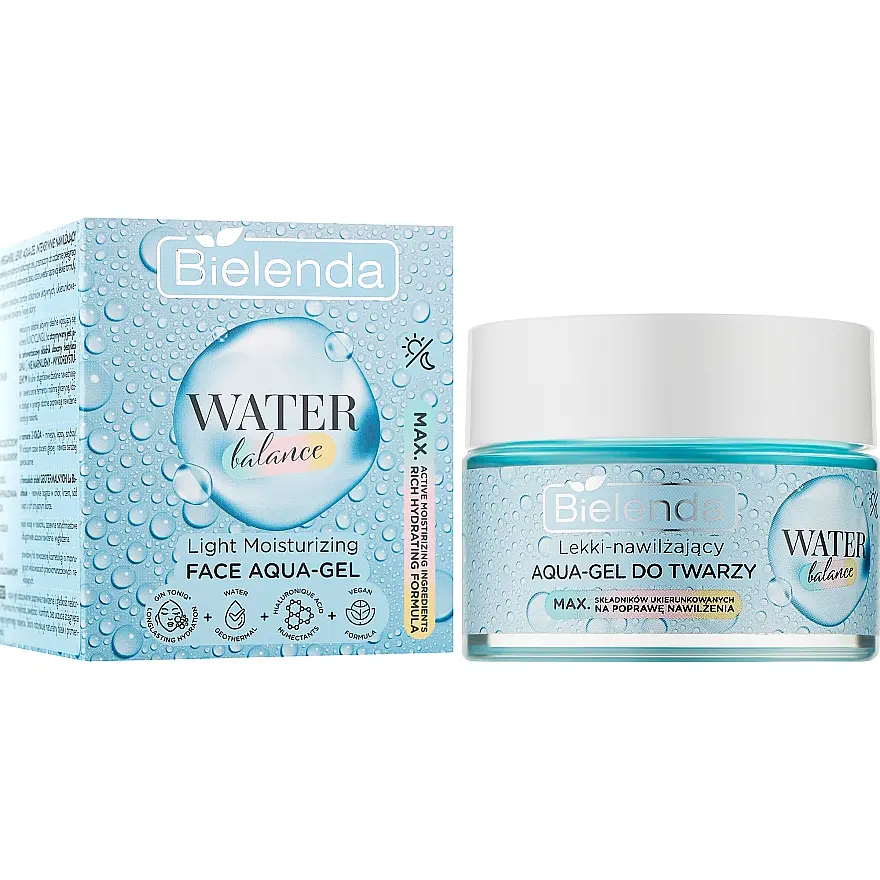 Аква-гель для обличчя Bielenda Water Balanse Aqua-Gel легкий зволожуючий 50 г - фото 2