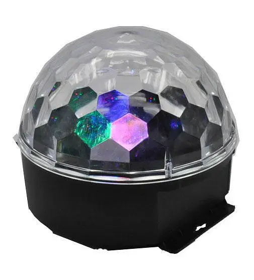 Світлодіодний диско шар Led Party Light Magic Ball RGB кольорова музика з пультом ДУ - фото 5