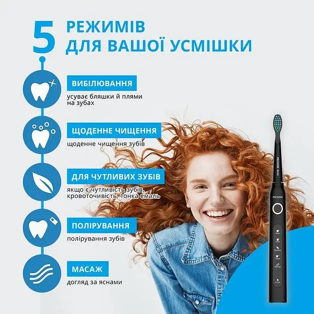 Электрическая зубная щетка Pecham Travel PC-080 Black (0290119080103) - фото 7