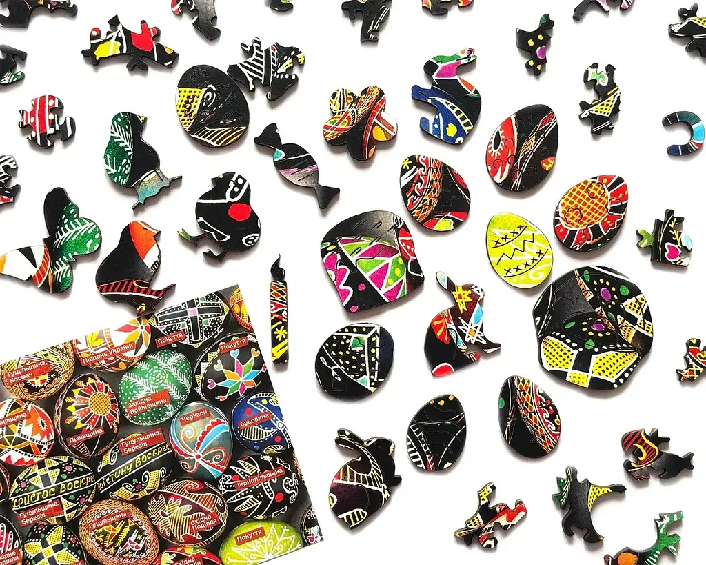 Пазл Спадщина дерев`яний UkrainianPuzzles Мистецтво писанкарства Віри Манько - фото 6