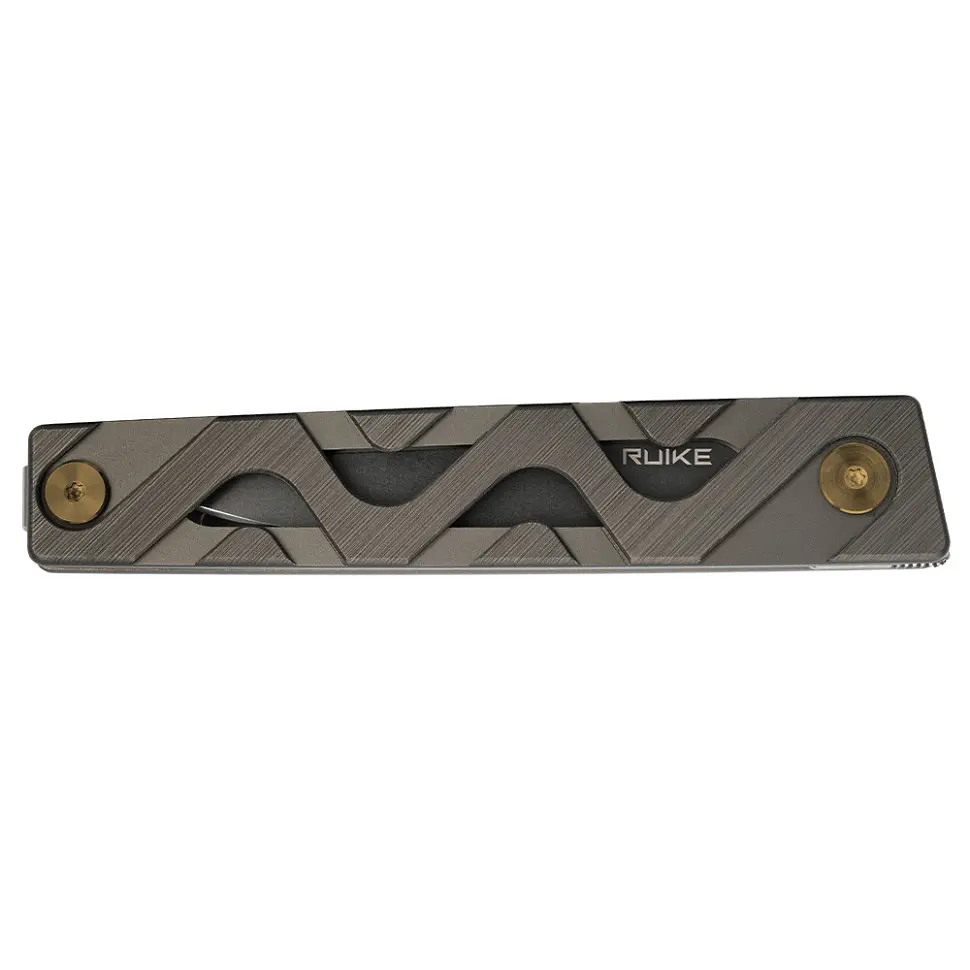 Ніж складаний туристичний Ruike P878-AK, (8.7 см) 14C28N / 6063Aluminum сірий - фото 6