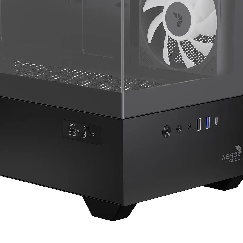 Корпус AeroCool P300D Digi-G-BK-v1 Чорний (ACCS-PN05033.11) - фото 6