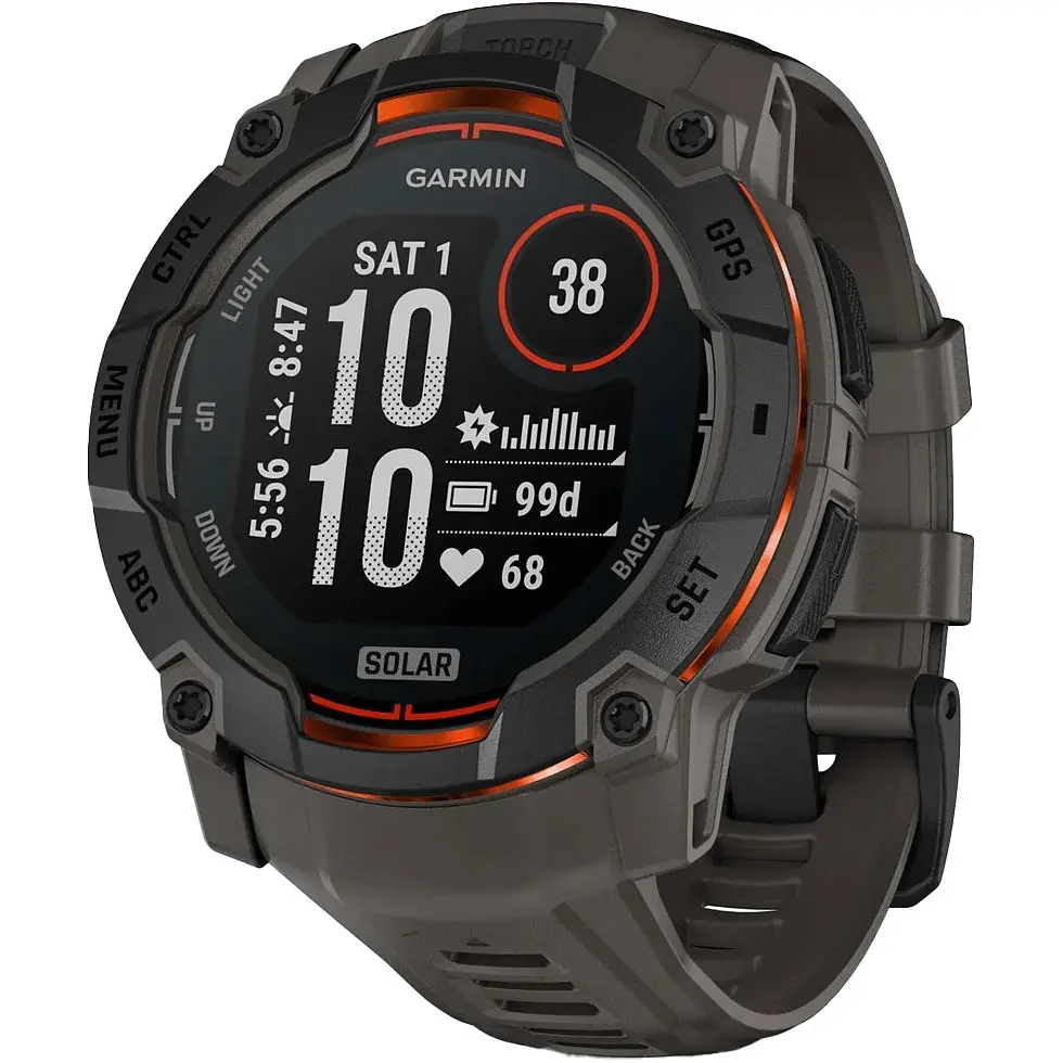 Смарт-годинник Garmin Instinct 3 50mm Solar Black Bezel with Charcoal Band (010-02935-00) - фото 10