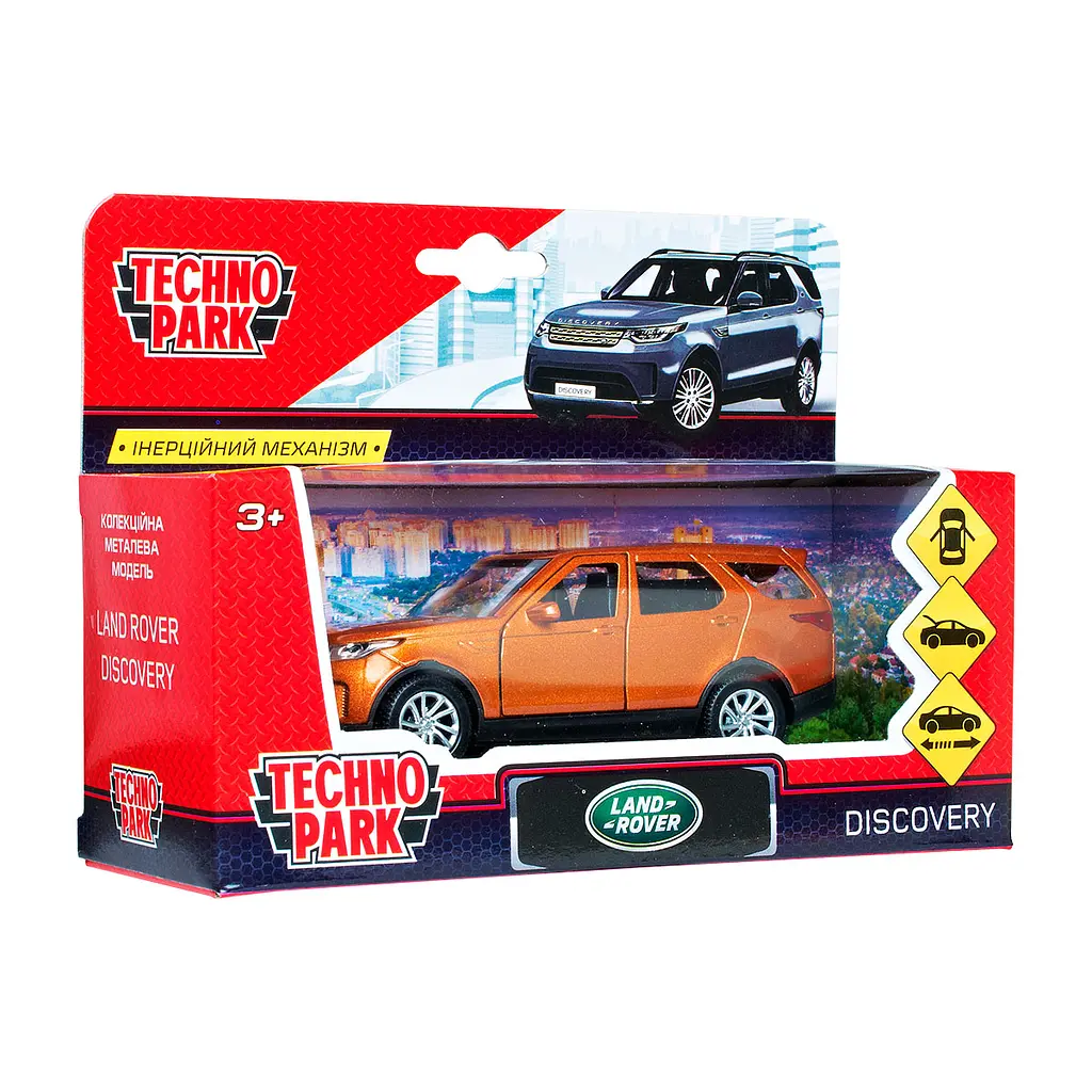 Автомодель Технопарк Land Rover Discovery, 1:32, золотий (DISCOVERY-GD) - фото 5