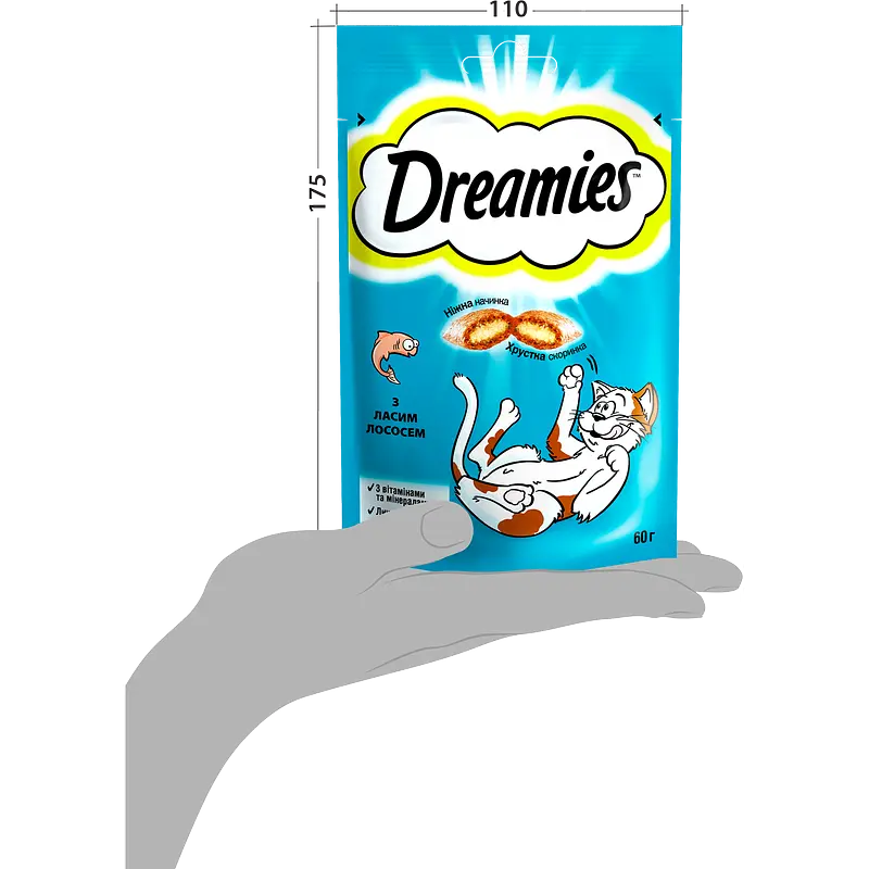 Лакомство для кошек Dreamies с лососем 60 г - фото 8