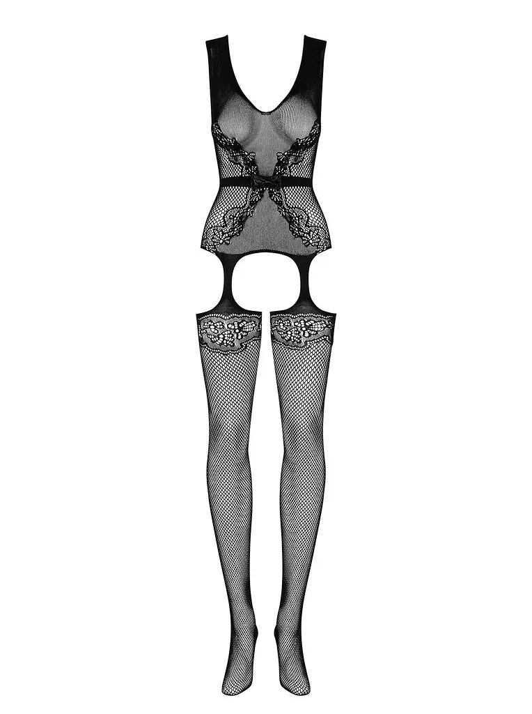 Бодістокінг Obsessive F217 S/M/L чорний - фото 2