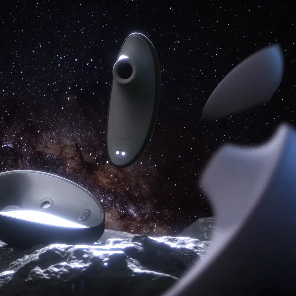 Вакуумный стимулятор клитора Svakom Pulse Galaxie черный - фото 8