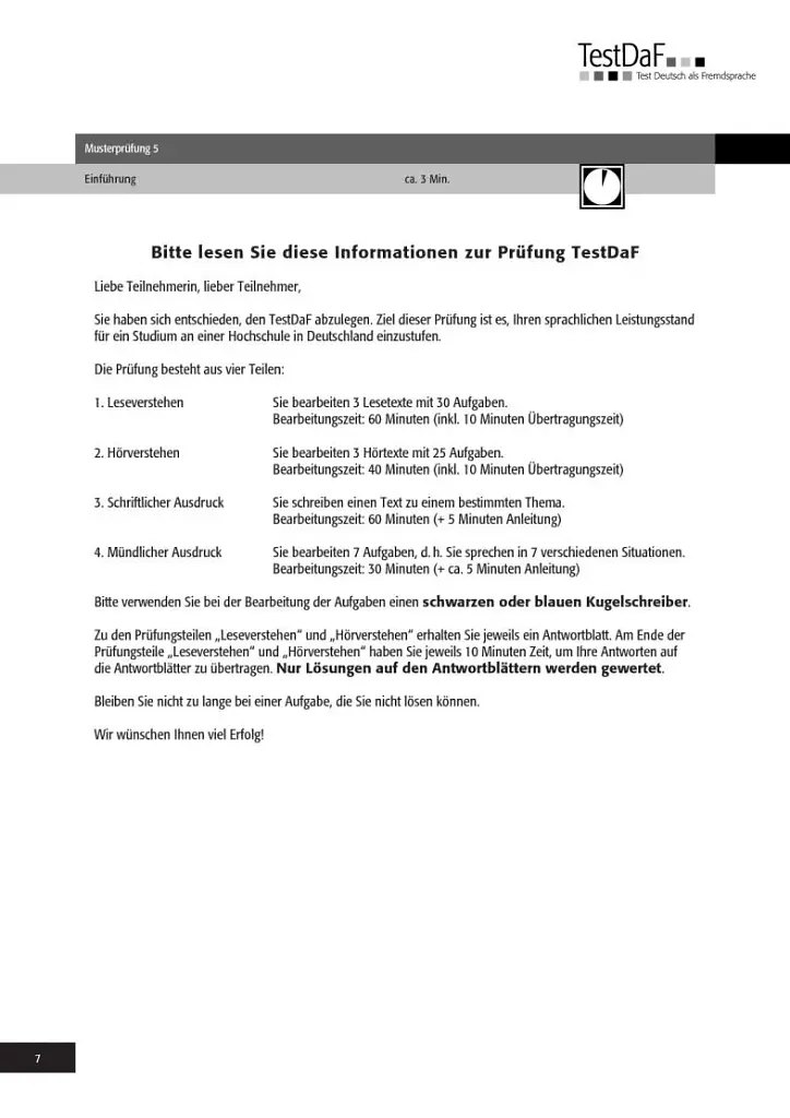 TestDaF Musterprufung 5. Heft mit Audio-CD. Test Deutsch als Fremdsprache - фото 6