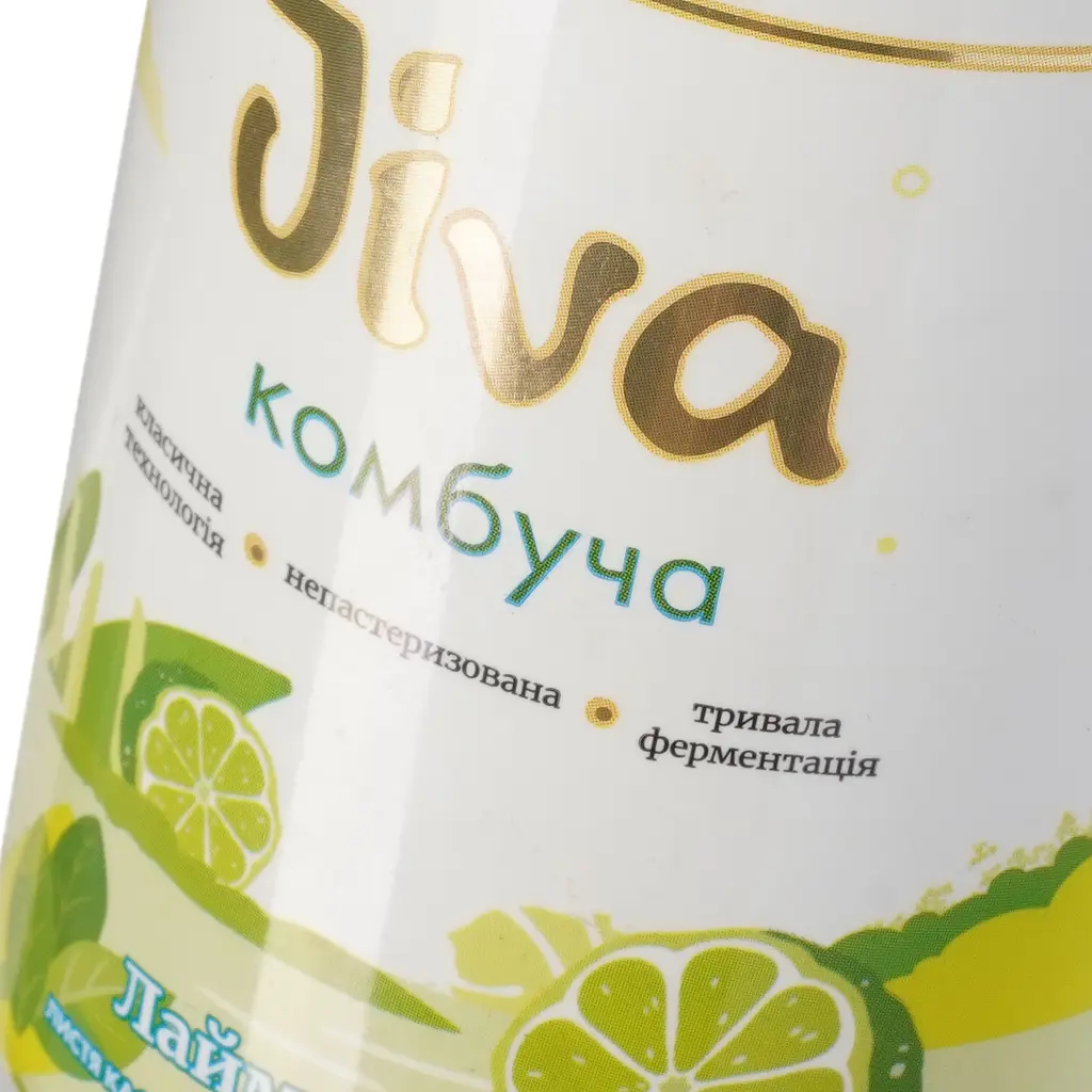 Напій Jiva Комбуча Лаймонадна з настоєм листя каффір лайму 0.33 л - фото 6