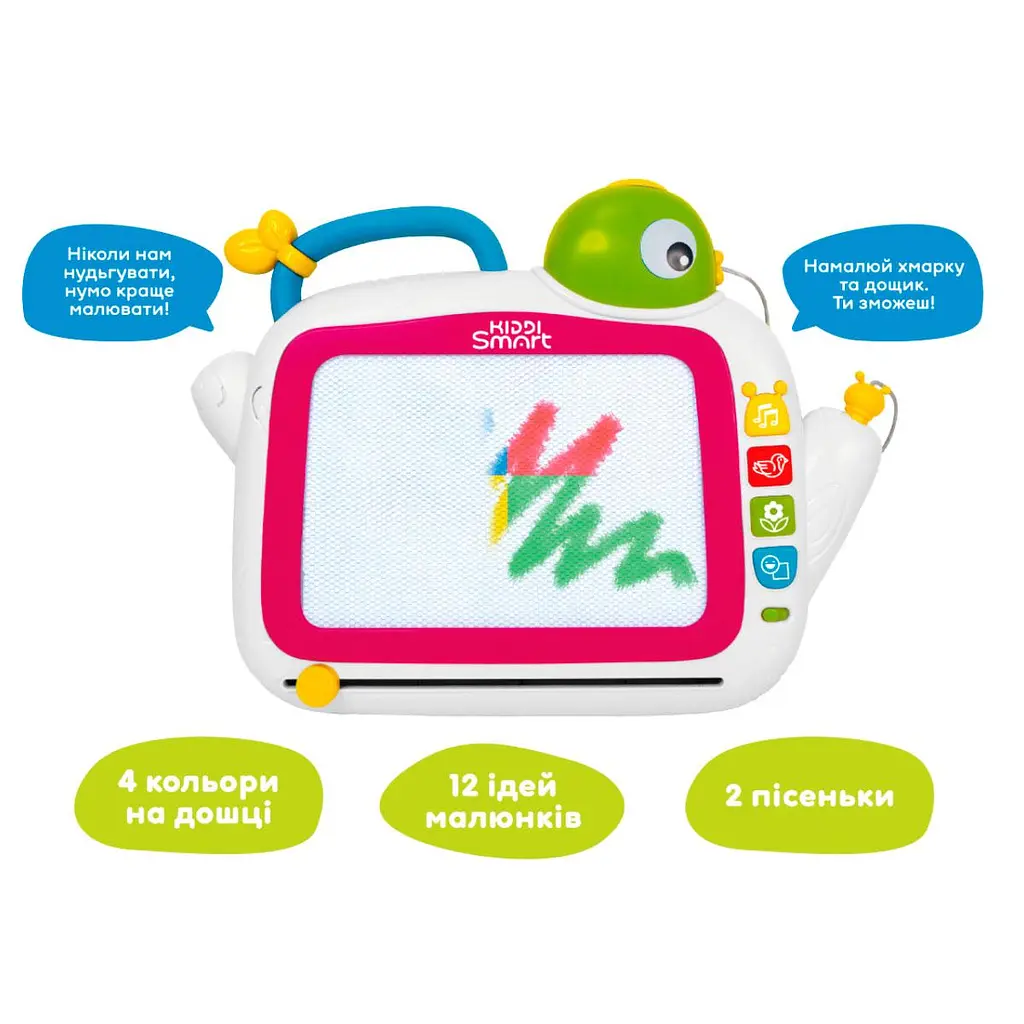 Розвивальна магнітна дошка KIDDI SMART - МУЗИЧНІ БАРВИ (українська) KIDDI SMART DM909-UA - фото 2