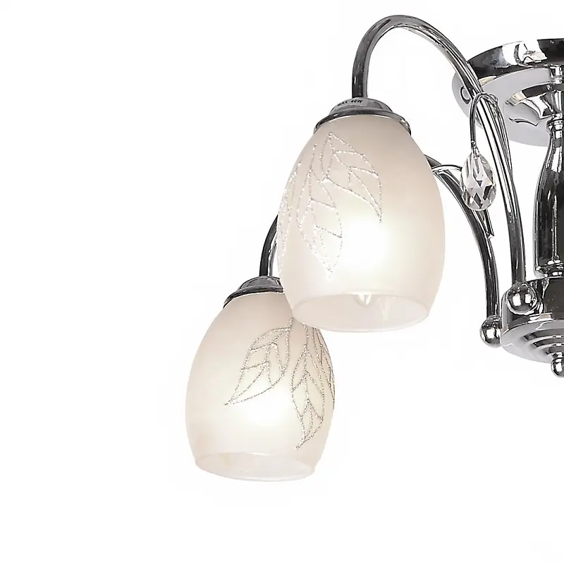 Люстра потолочная Brille классическая E14 40W CH (LK-223C/5) - фото 3