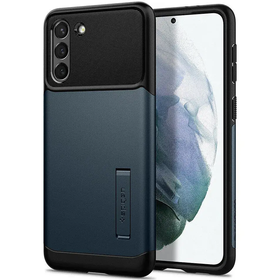 Чохол-накладка Spigen Slim Armor для Samsung Galaxy S21 SM-G991 Metal Slate (ACS02444) - фото 3