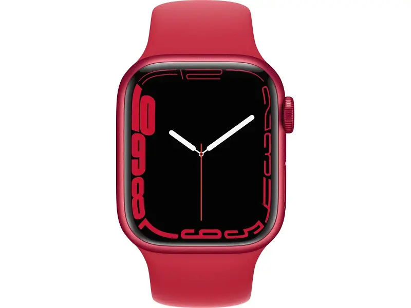 Смарт-годинник Apple Watch Series 7 GPS 41mm PRODUCT RED Aluminum Case With PRODUCT RED Sport Band (MKN23) - фото 2