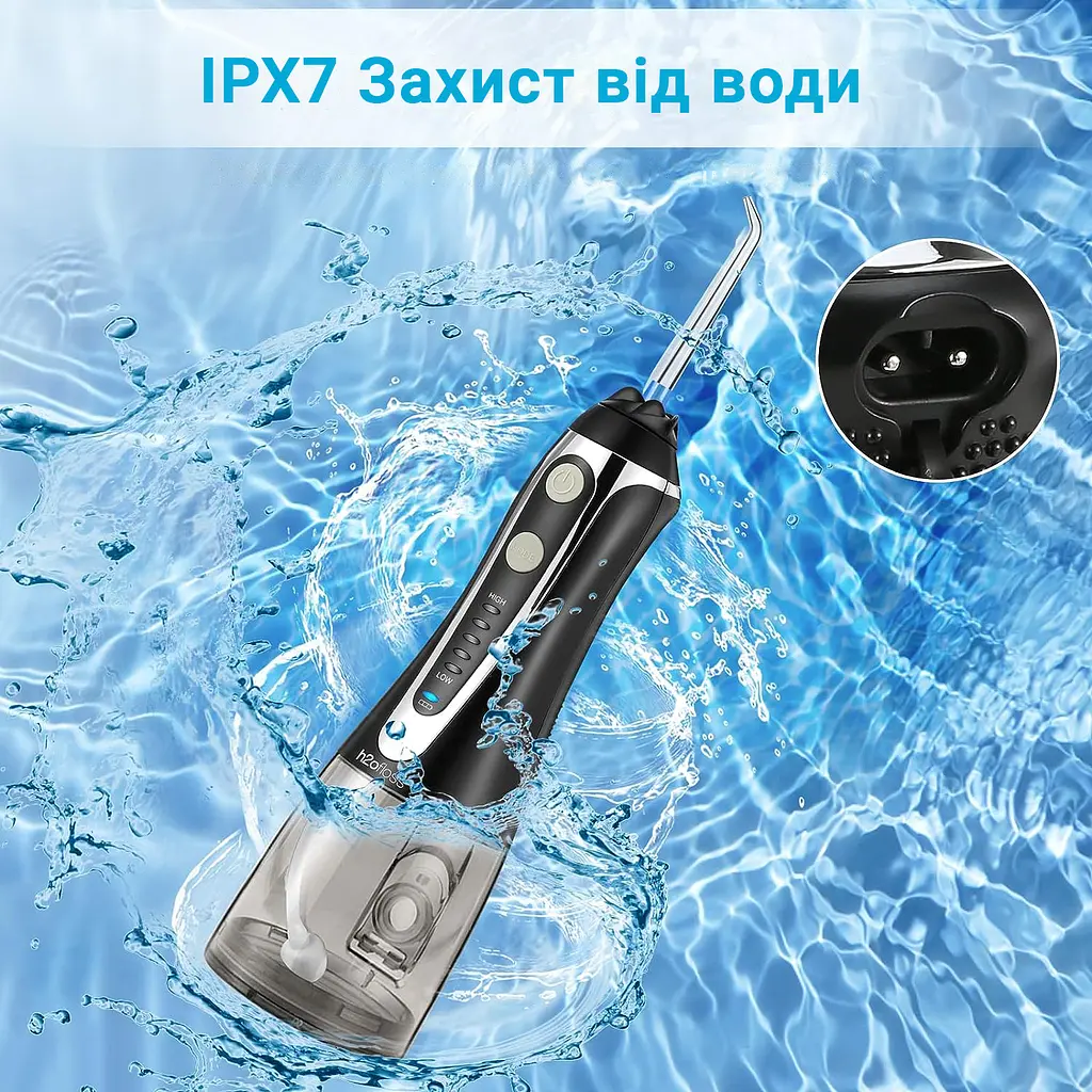 Іригатор H2ofloss HF-2 Black - фото 3