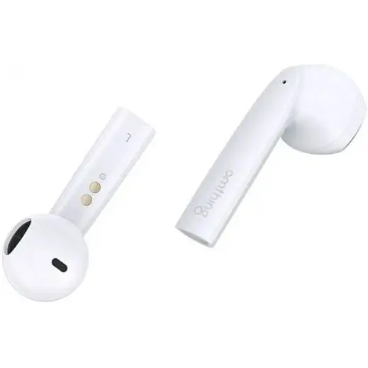 Наушники беспроводные Omthing Airfree Pods TWS (EO005) с шумоподавлением белые - фото 4