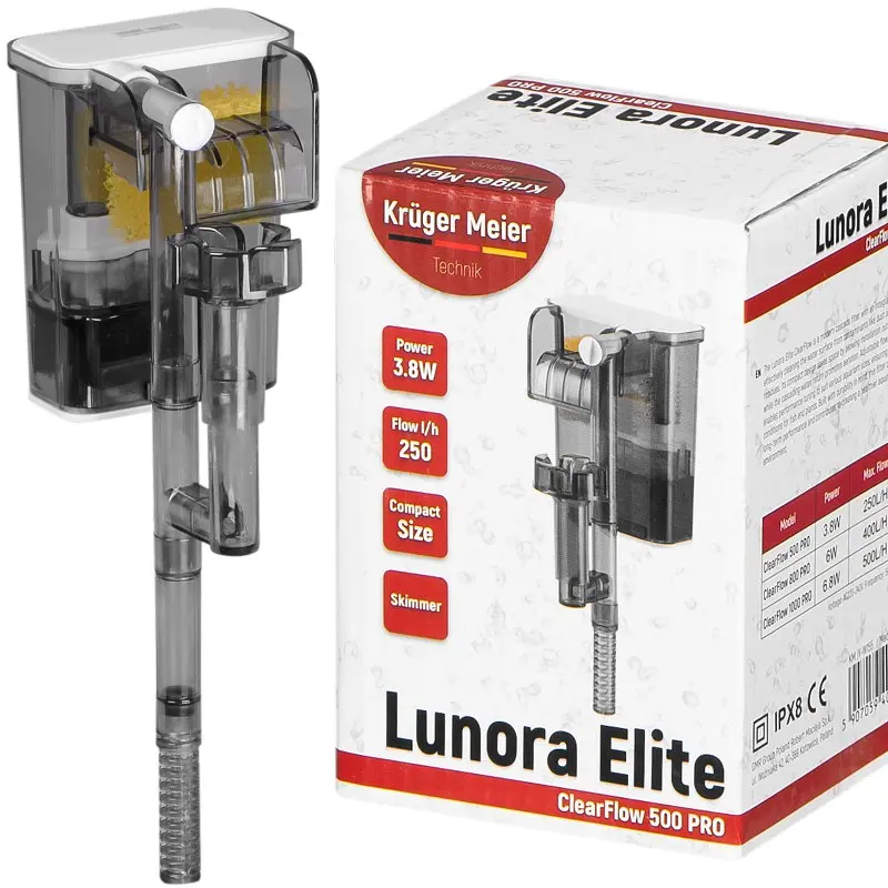 Каскадний фільтр Kruger Meier Lunora Elite 500 зі скіммером для акваріумів 15–35 літрів - фото 7