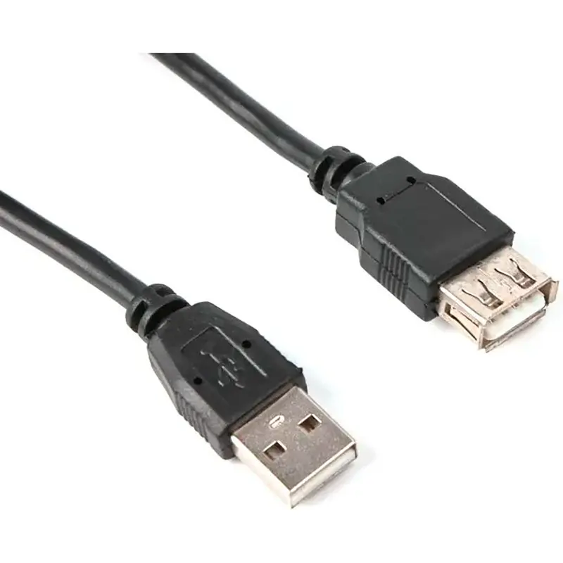 Кабель подовжувач Maxxter USB-A - USB-A 2.0 (M/F) тато - мама 1.8 м чорний (U-AMAF-6) - фото 2
