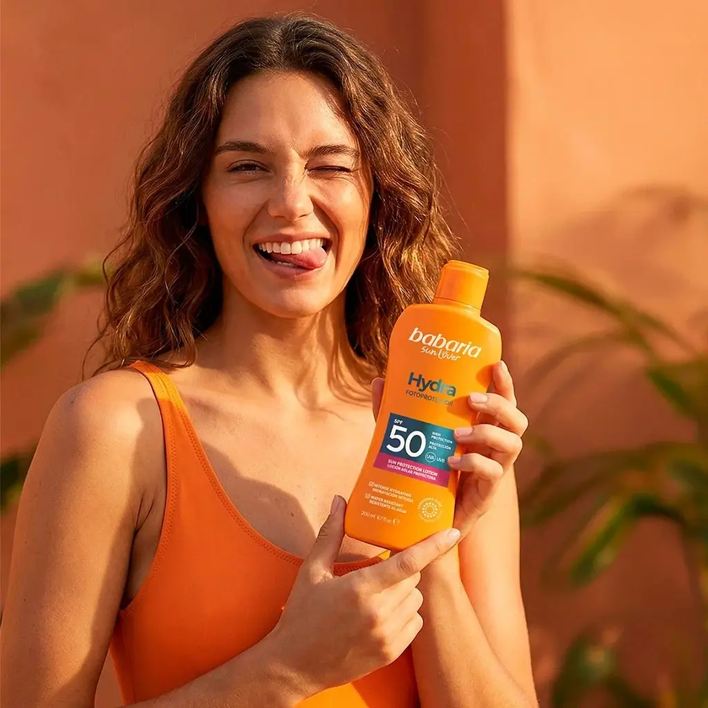 Лосьйон сонцезахисний Babaria Aloe Hydra Sun Protection для тіла зволожуючий SPF 50, 200 мл - фото 3