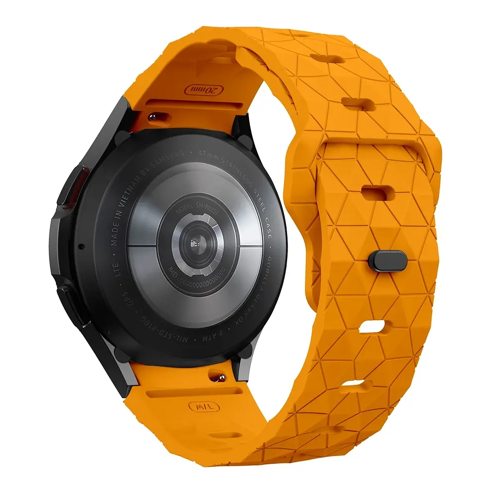 Ремінець силіконовий Samsung Galaxy Watch 4 5 6 7 BeWatch Жовтий (0140311) - фото 3